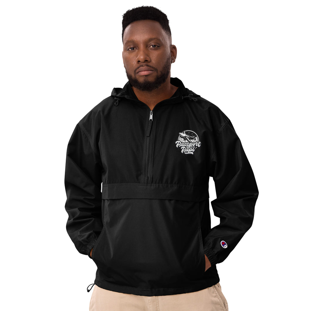 Passport Papi x Champion Packable Jacket (Embroidered)