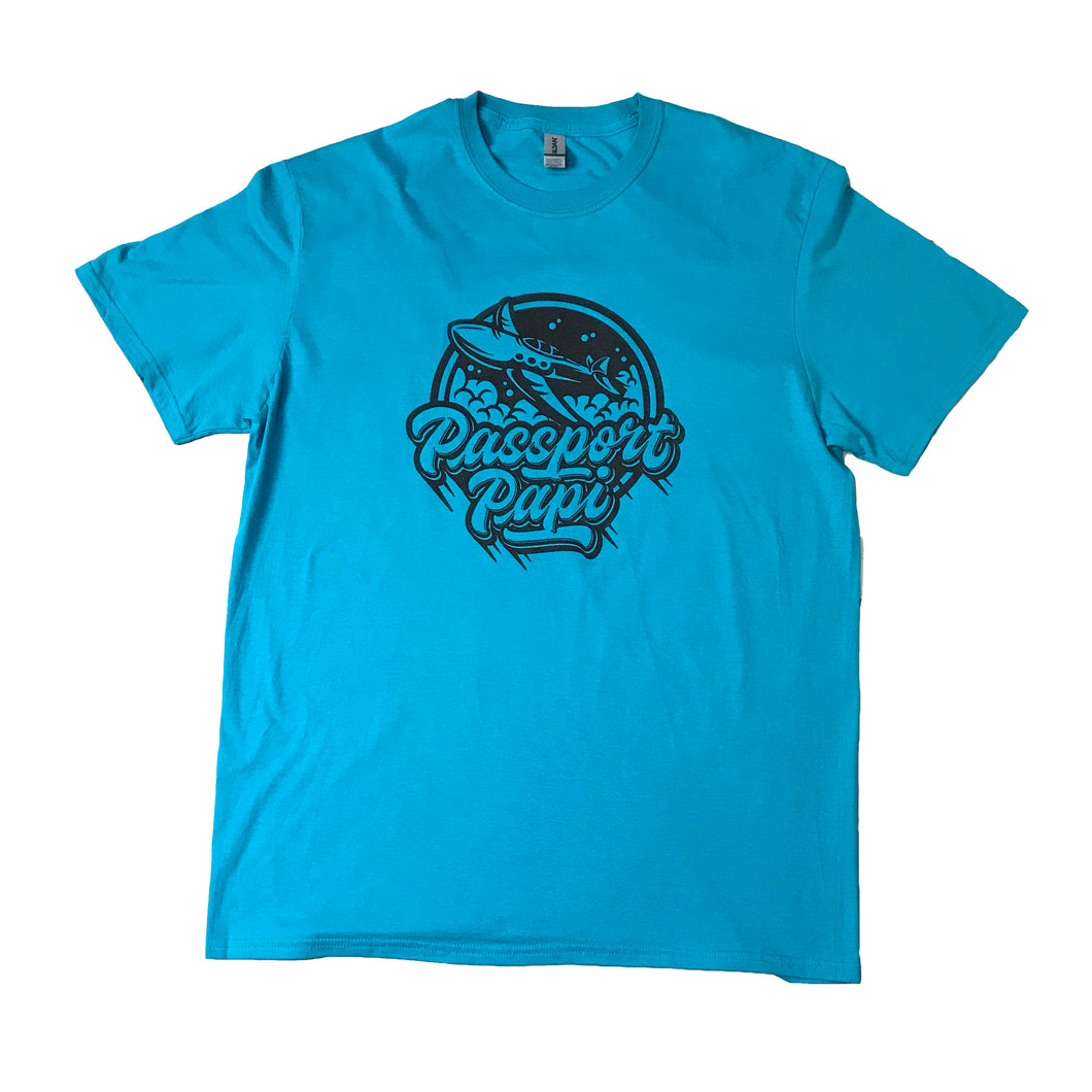 OG Logo Tee in Teal - Passport Papi Duty Free Shop 